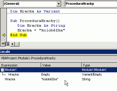 Dvoj vskyt promnn tho jmna