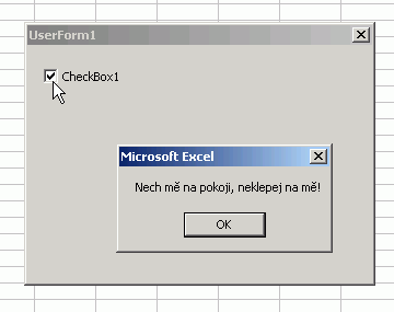 Udlost Click pro CheckBox